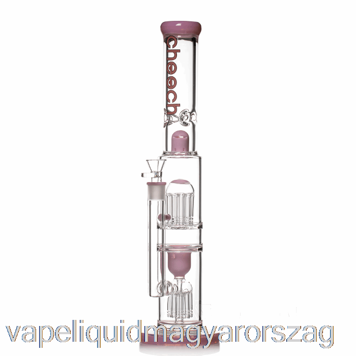 Cheech üveg Dupla Fa Nagy Rig Bong Rózsaszín Vape E Cigi